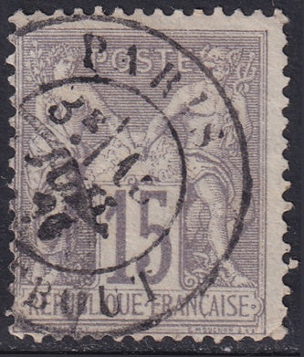 France 1876 Sc 69 used Paris cancel type I