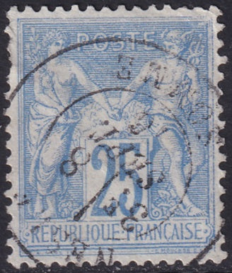 France 1876 Sc 72 used Nesle Somme cancel type I