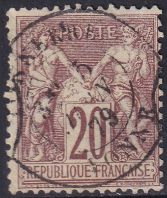 France 1876 Sc 71 used type I