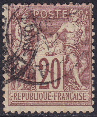 France 1876 Sc 71 used type I