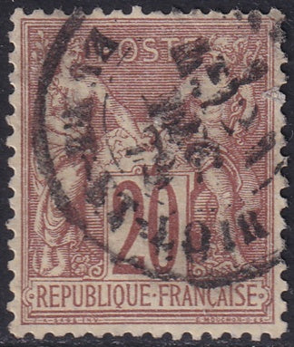 France 1876 Sc 71 used type I