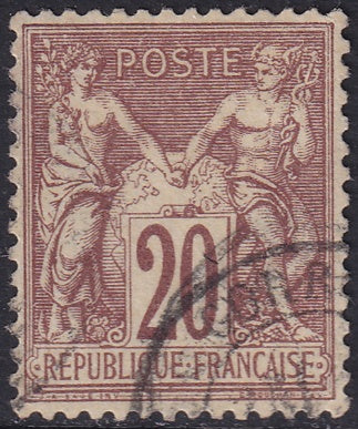 France 1876 Sc 71 used type I