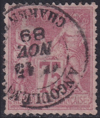 France 1885 Sc 83 used Angouleme cancel type II