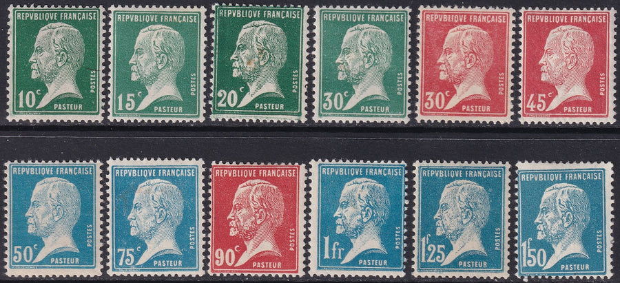 France 1923 Sc 185-96 set MH*