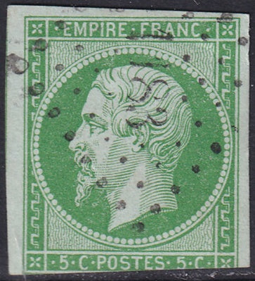 France 1854 Sc 13 used "1183" (Epernay) PC cancel