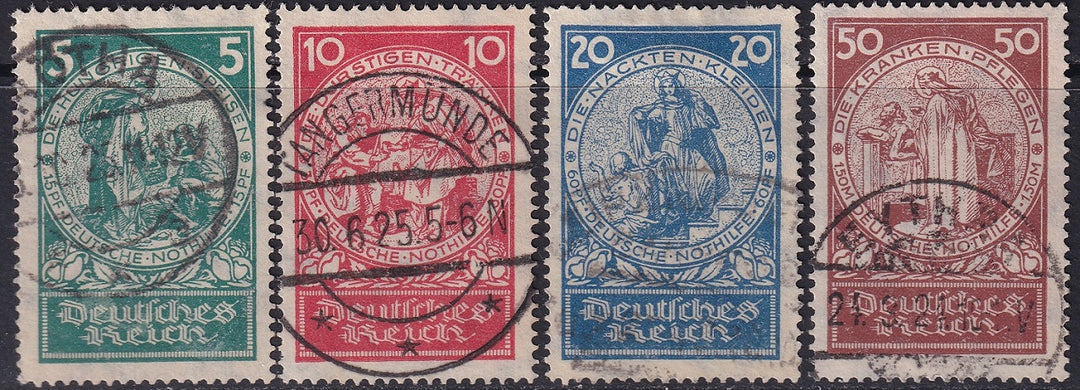 Germany 1924 Sc B8-11 set used