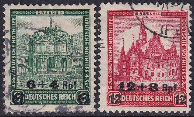 Germany 1932 Sc B42-3 set used