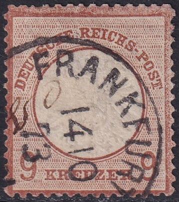 Germany 1872 Sc 25 used Frankfurt a.M. cancel