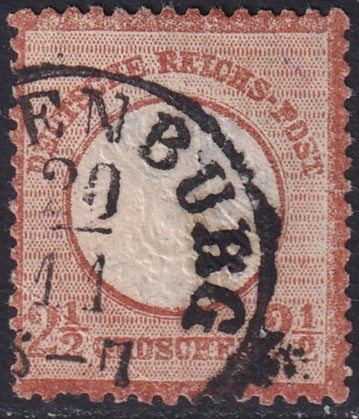 Germany 1872 Sc 19 used [..]enburg cancel large thin