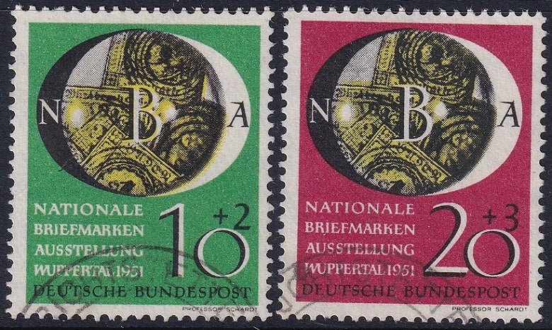 Germany 1951 Sc B318-9 set used