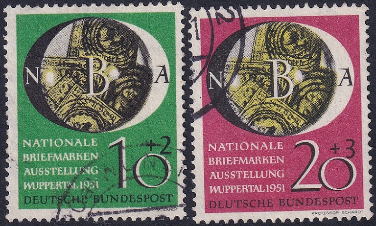 Germany 1951 Sc B318-9 set used