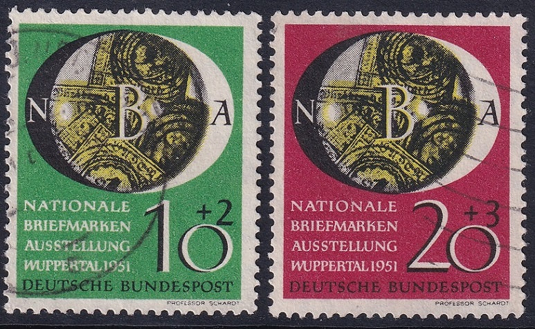 Germany 1951 Sc B318-9 set used