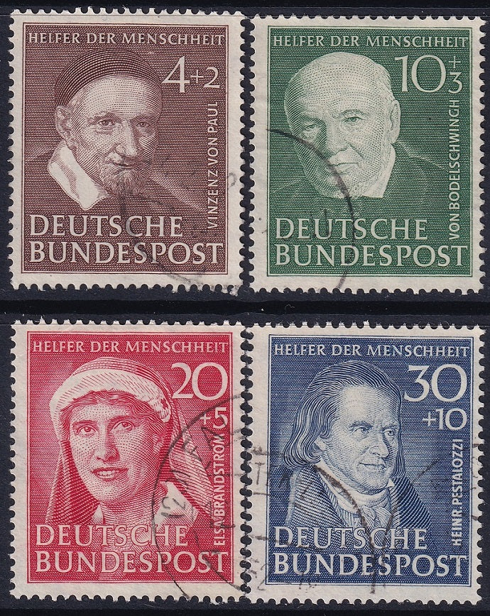 Germany 1951 Sc B320-3 set used