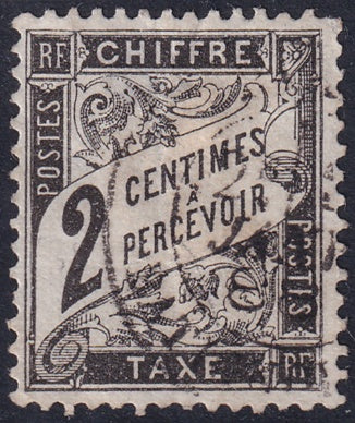 France 1882 Sc J12 postage due used small thin