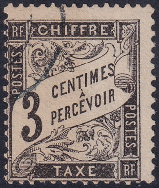 France 1882 Sc J13 postage due used toning