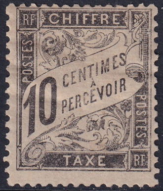 France 1882 Sc J16 postage due MH* creased heavy hinge