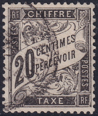 France 1882 Sc J18 postage due used