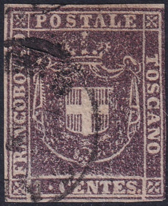 Italy Tuscany 1860 Sc 17 used