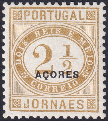 Azores 1882 Sc P4d newspaper MNH** perf 11.5 enamel paper