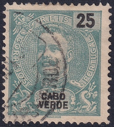 Cape Verde 1898 Sc 42a used perf 12.5 small thin