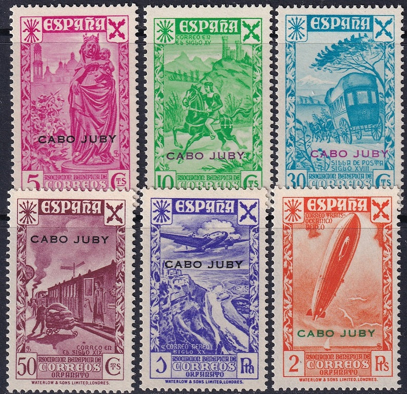 Cape Juby 1938 beneficencia Ed 1-6 set MNH**