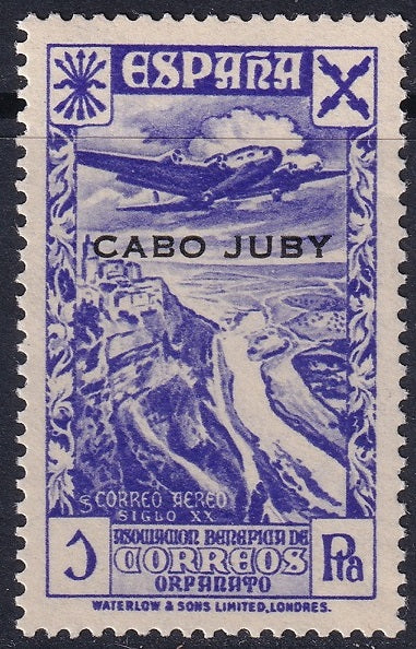 Cape Juby 1938 beneficencia Ed 5 MNH**