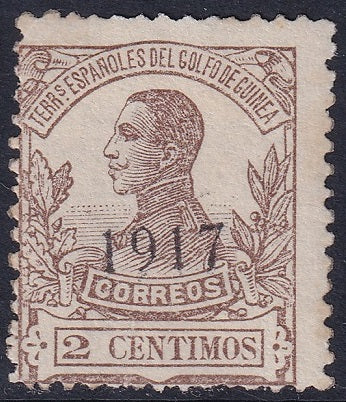 Spanish Guinea 1917 Sc 142 MH*