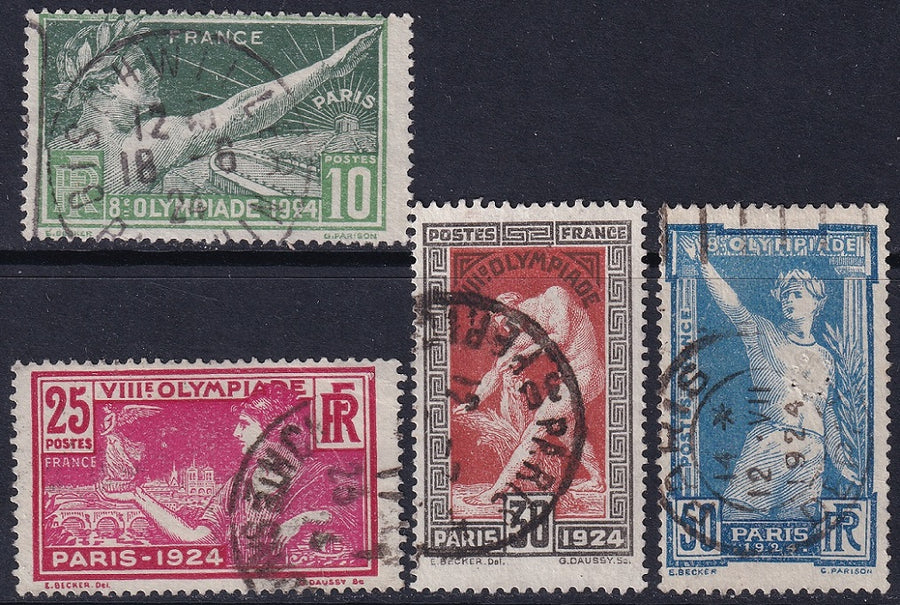 France 1924 Sc 198-201 set used