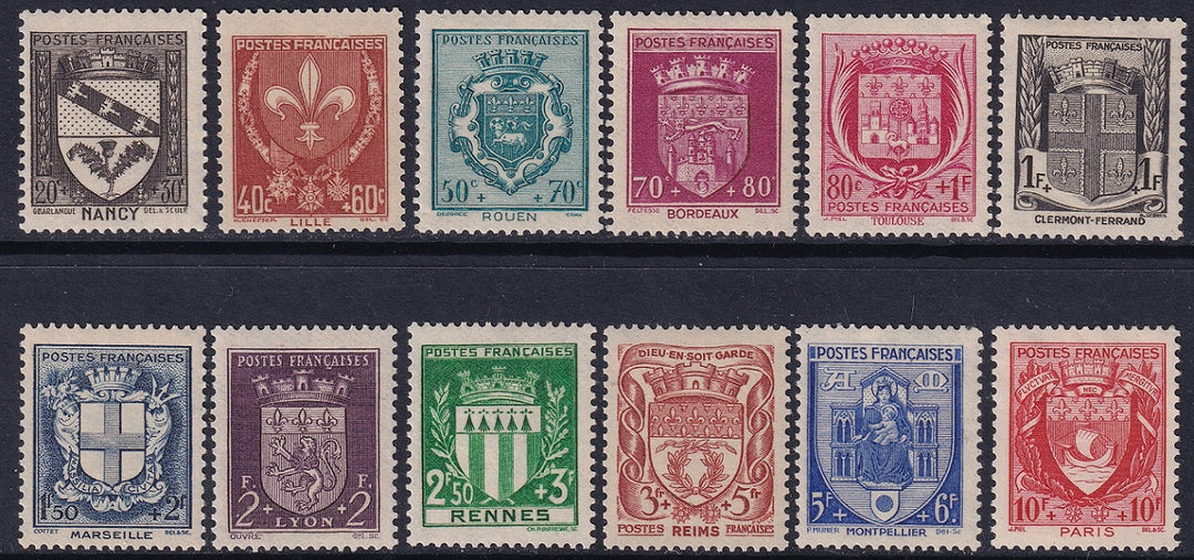 France 1941 Sc B117-28 set MH*