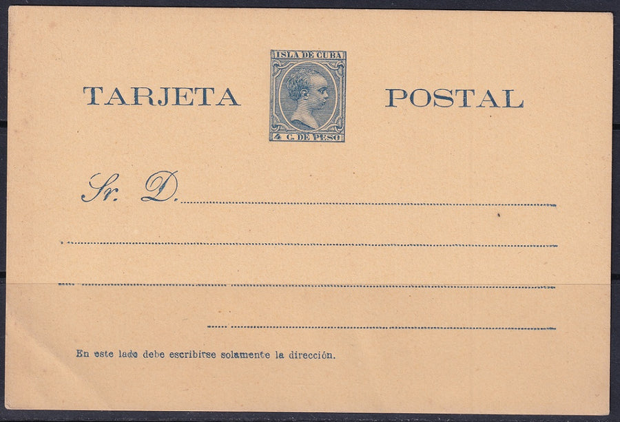 Cuba 1896 Sc Ed entero 30A postal stationery MNG(*)