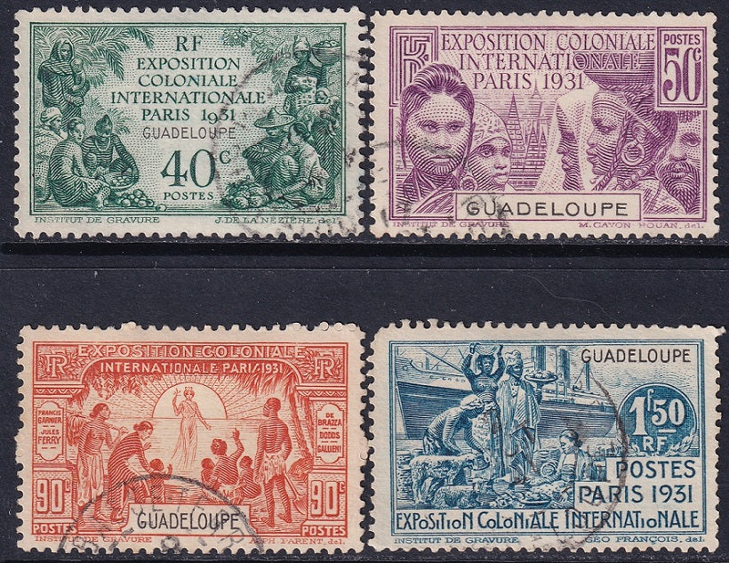 Guadeloupe 1931 Sc 138-41 set used