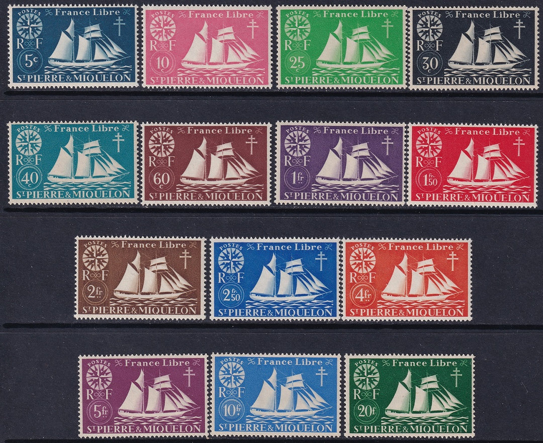 St Pierre & Miquelon 1942 Sc 300-13 set MNH**