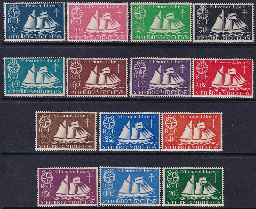 St Pierre & Miquelon 1942 Sc 300-13 set MNH**