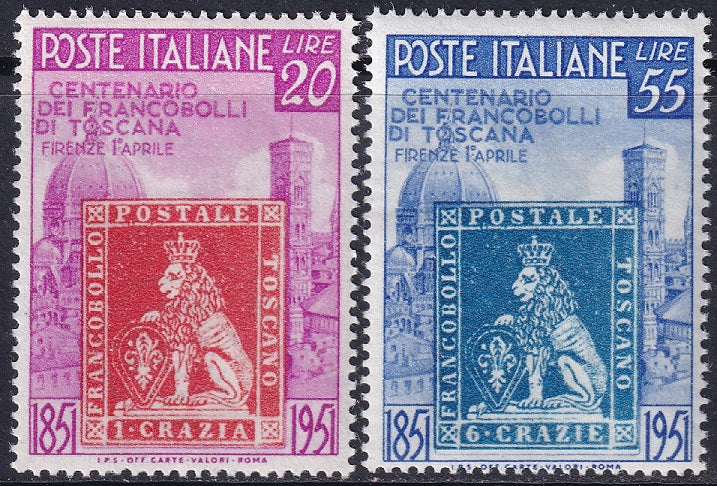 Italy 1951 Sc 568-9 set MLH*