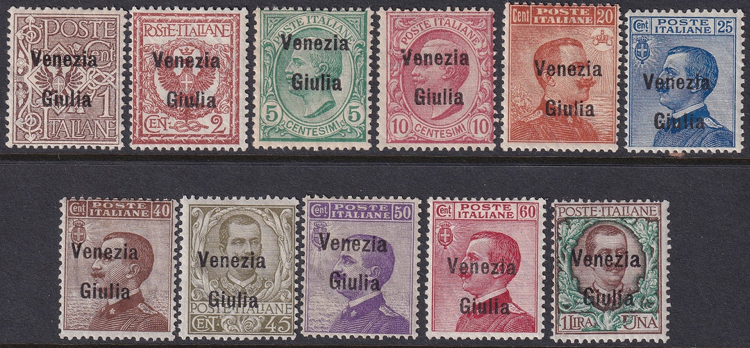 Austria 1918 Sc N20-30 Italian occ set MLH*/MH*