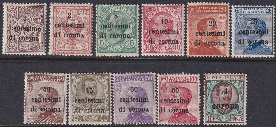 Austria 1919 Sc N64-74 Italian occ set MLH*