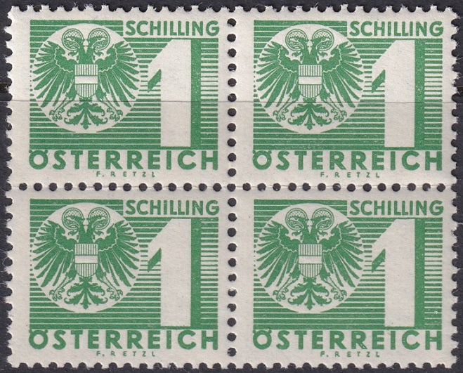 Austria 1935 Sc J171 postage due block MNH**