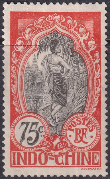 Indochina 1907 Sc 54 MH*