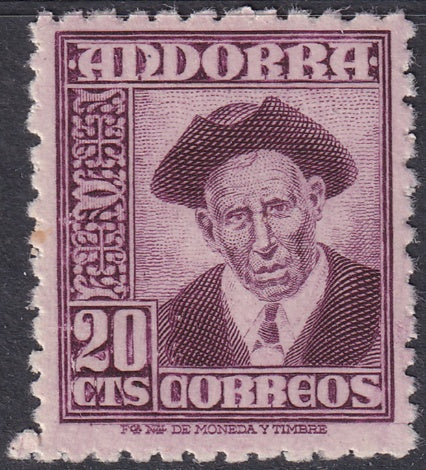 Andorra Spanish 1948 Sc 40 MNH**