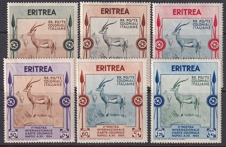 Eritrea 1934 Sc 175-80 set MLH*