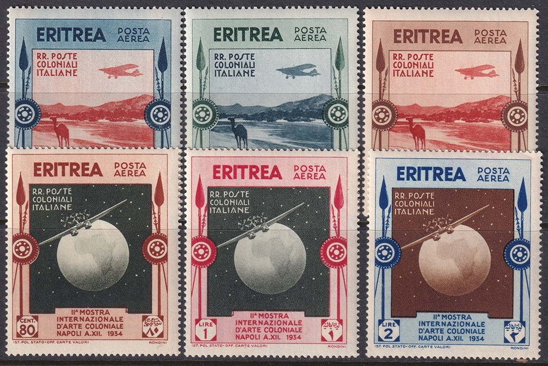 Eritrea 1934 Sc C1-6 air post set MLH*