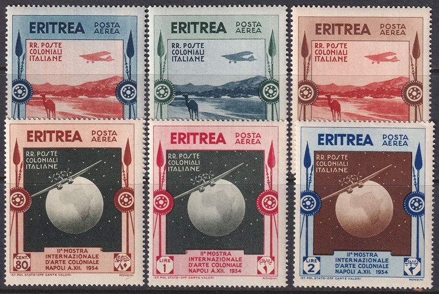 Eritrea 1934 Sc C1-6 air post set MLH*