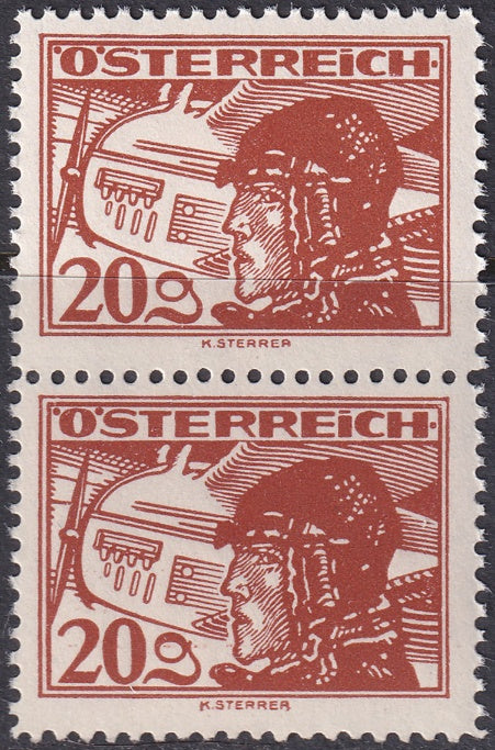 Austria 1930 Sc C18 air post pair MNH**