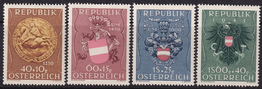 Austria 1949 Sc B264-7 set MNH**