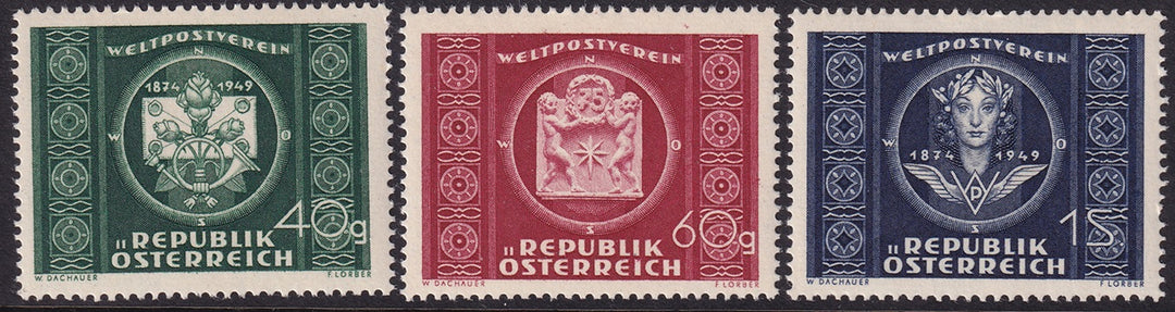 Austria 1949 Sc 565-7 set MNH**