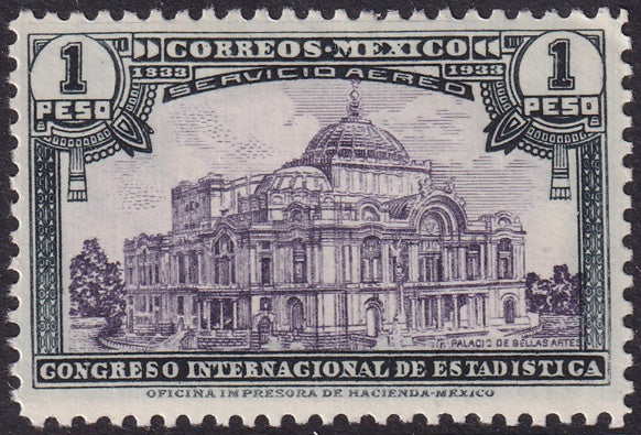 Mexico 1933 Sc C53 air post MH*