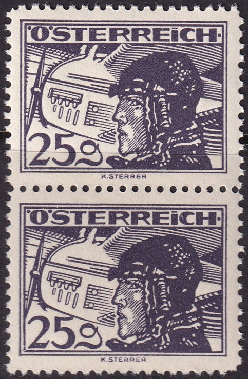 Austria 1930 Sc C19 air post pair MNH**