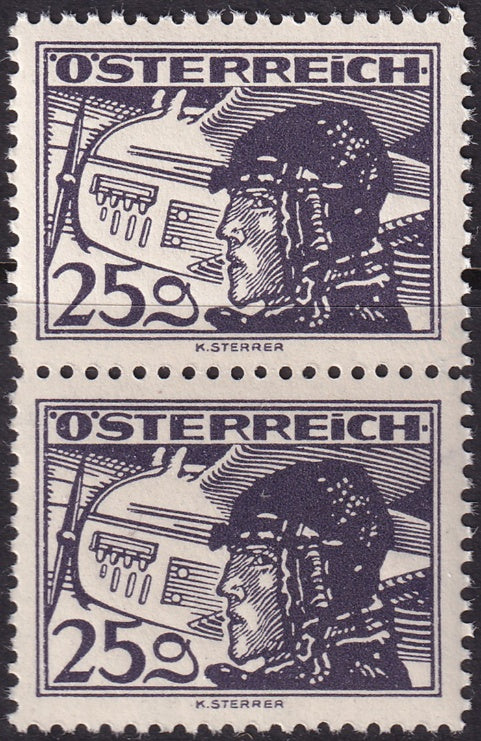 Austria 1930 Sc C19 air post pair MNH**