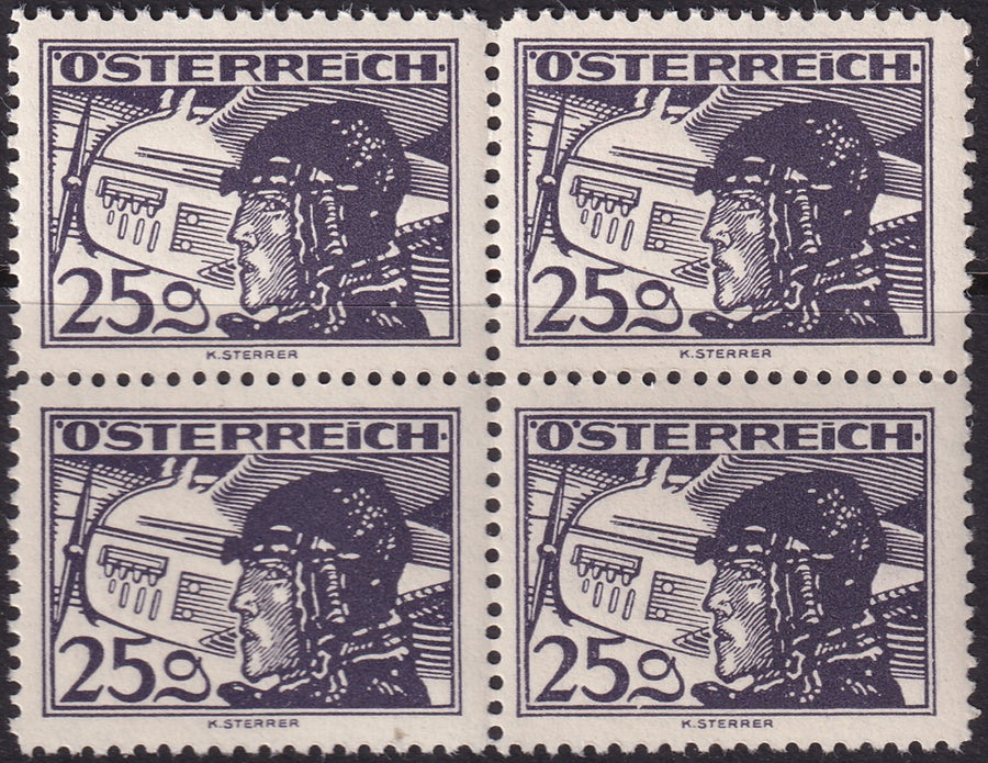 Austria 1930 Sc C19 air post block MNH**