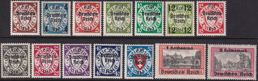 Danzig 1939 Sc 241-54a set MNH**